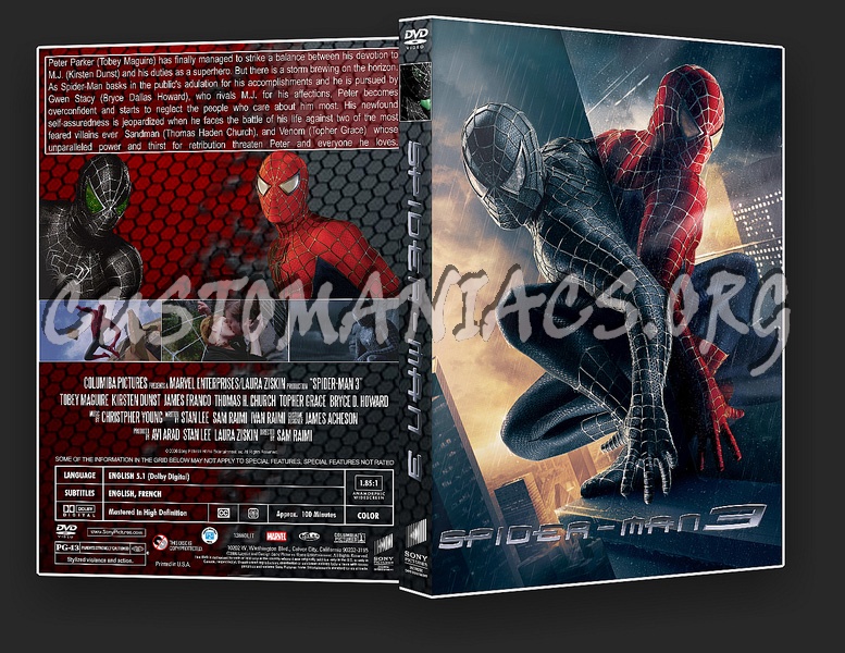 Spider-Man 3 dvd cover