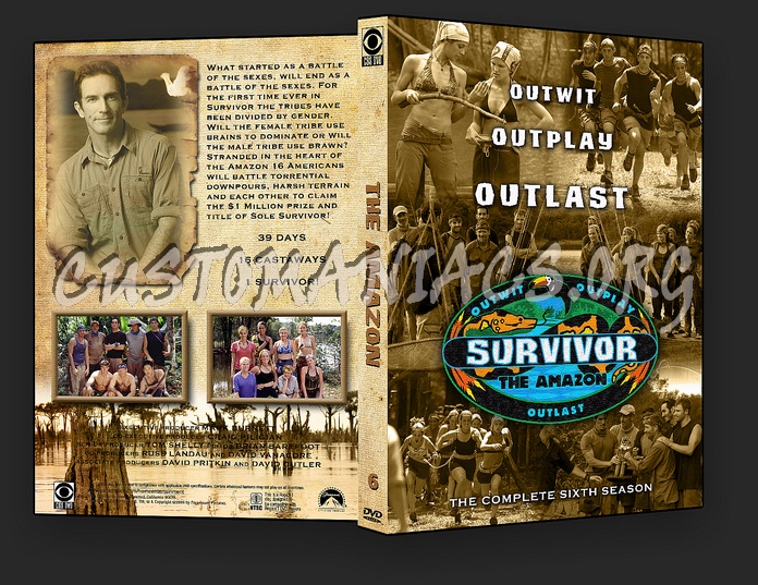 Survivor Amazon - Season 6 dvd cover