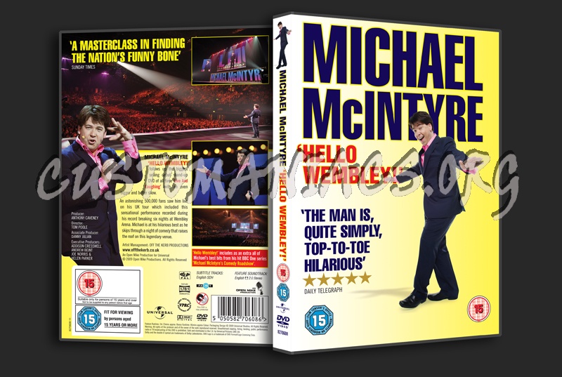 Michael McIntyre Hello Wembley! dvd cover