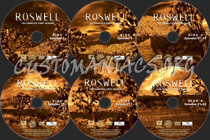 Roswell Season 1 dvd label