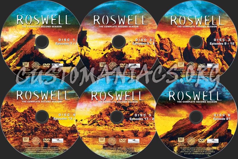 Roswell Season 2 dvd label