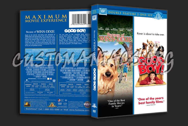 Because of Winn-Dixie / Good Boy! dvd cover