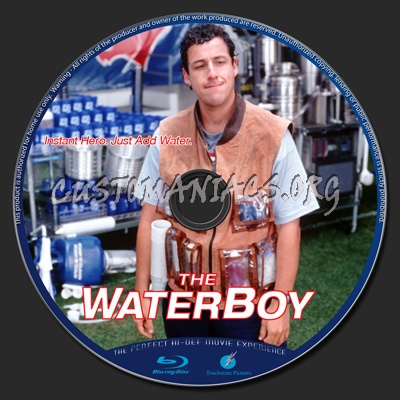 The Waterboy blu-ray label