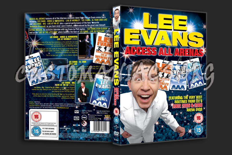 Lee Evans Access All Arenas dvd cover