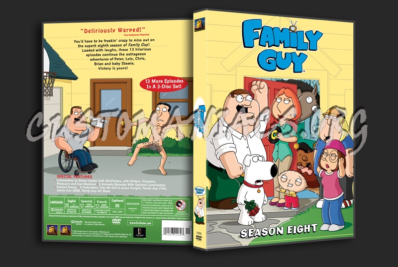 Family Guy Season 8 dvd cover