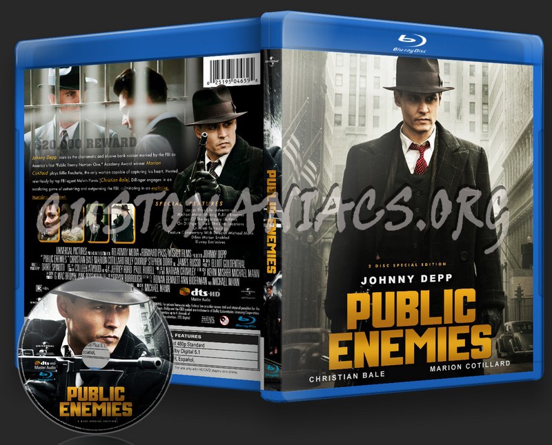 Public Enemies blu-ray cover