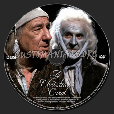 A Christmas Carol dvd label