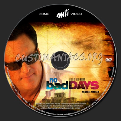 No Bad Days dvd label