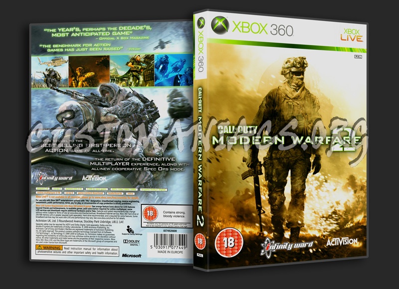 Call Of Duty Modern Warfare 2 dvd cover