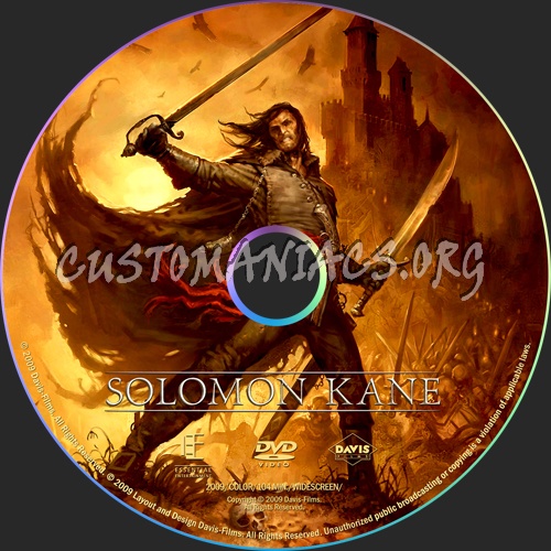 Solomon Kane dvd label