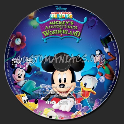 Mickey Mouse Clubhouse: Mickey's Adventures in Wonderland dvd label