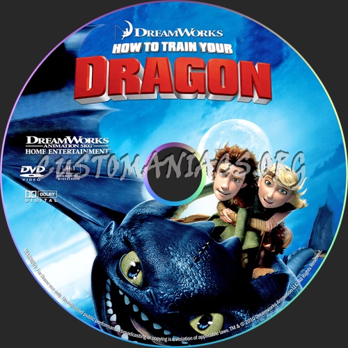 How to Train Your Dragon dvd label