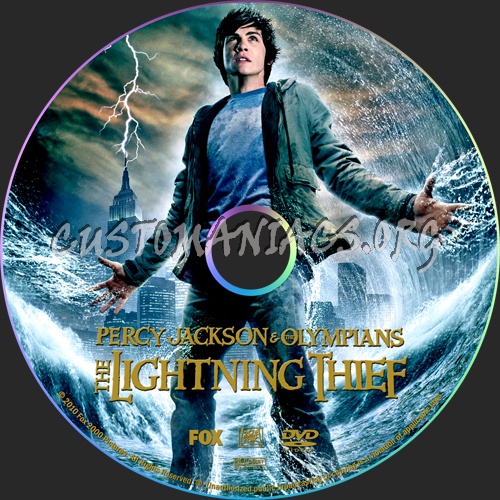 Percy Jackson & the Olympians: The Lightning Thief dvd label