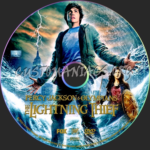 Percy Jackson & the Olympians: The Lightning Thief dvd label