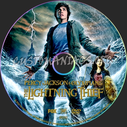 Percy Jackson & the Olympians: The Lightning Thief dvd label