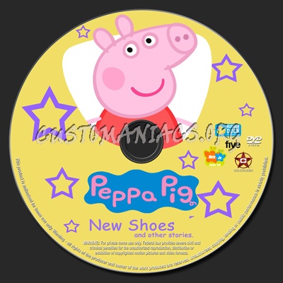 Peppa Pig New Shoes dvd label