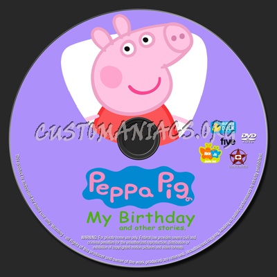 Peppa Pig My Birthday dvd label