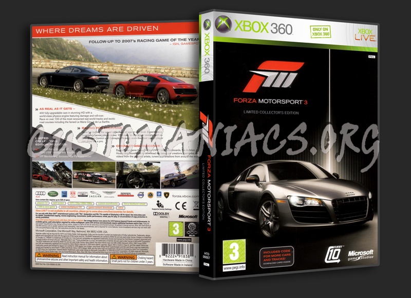 Forza Motorsport 3 dvd cover