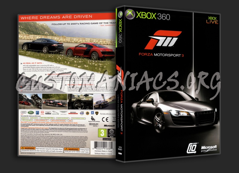 Forza Motorsport 3 dvd cover