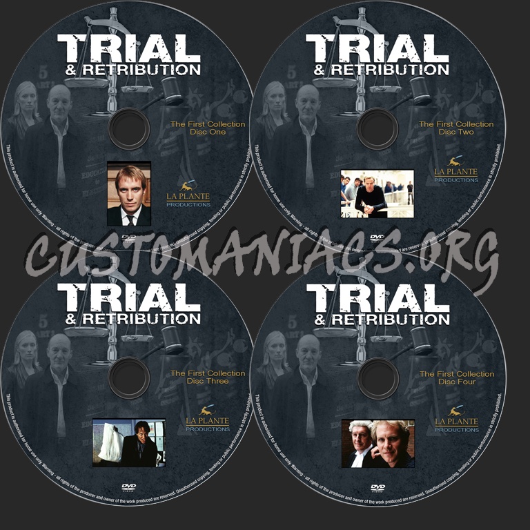 Trial & Retribution The First Collection dvd label