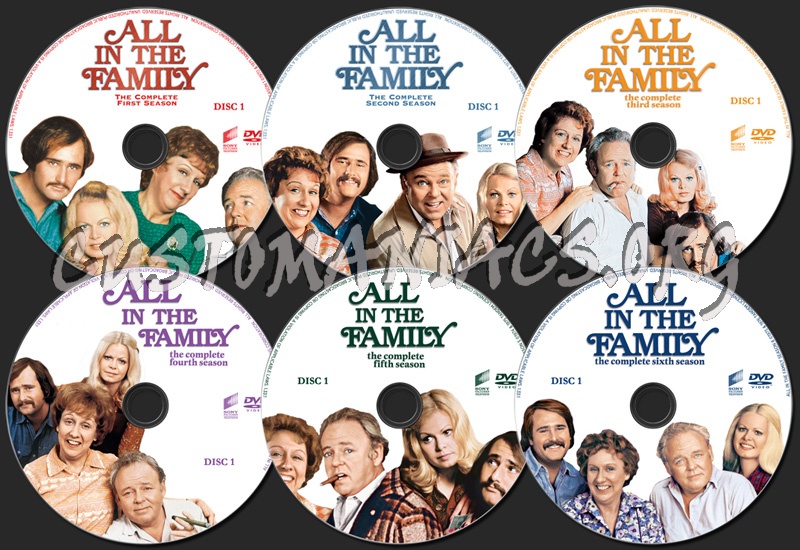 All in the Family Complete Series dvd label