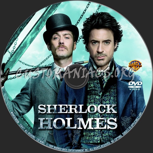 Sherlock Holmes dvd label