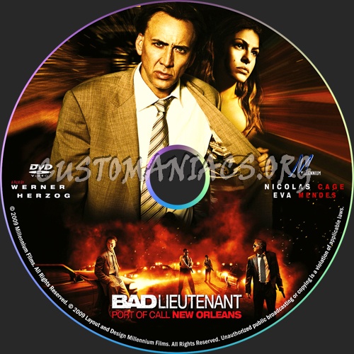 Bad Lieutenant: Port of Call - New Orleans dvd label