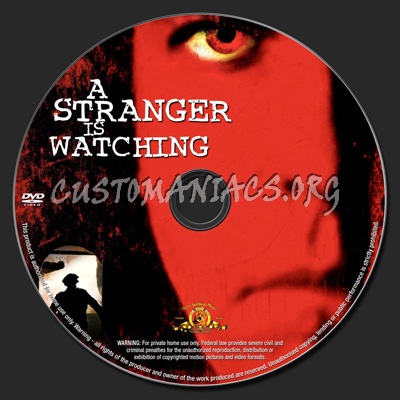 A Stranger Is Watching dvd label