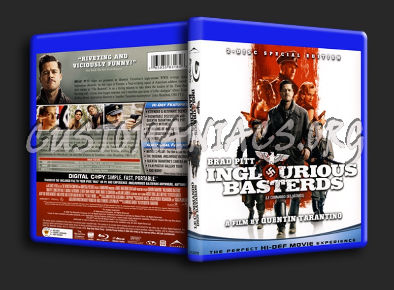 Inglourious Basterds blu-ray cover