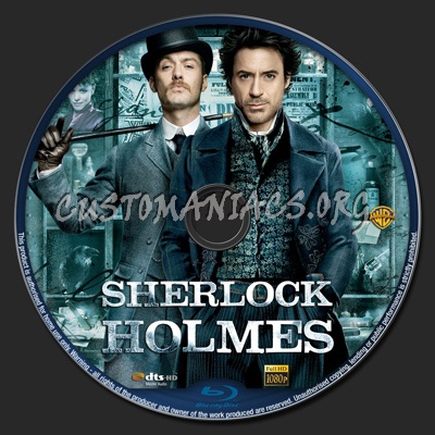 Sherlock Holmes blu-ray label