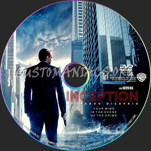 Inception dvd label