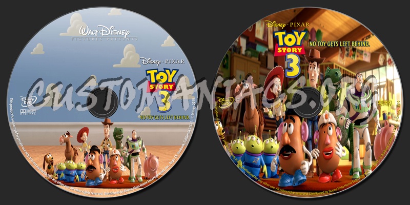 Toy Story 3 dvd label