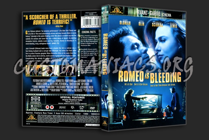 Romeo is Bleeding dvd cover