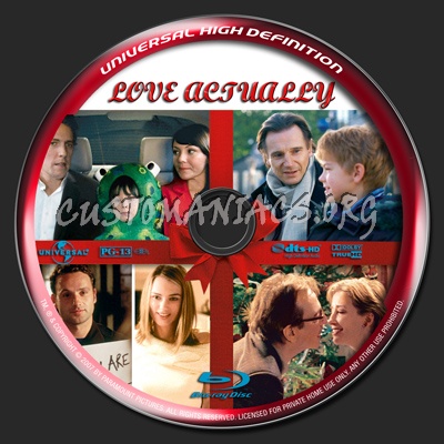 Love Actually blu-ray label