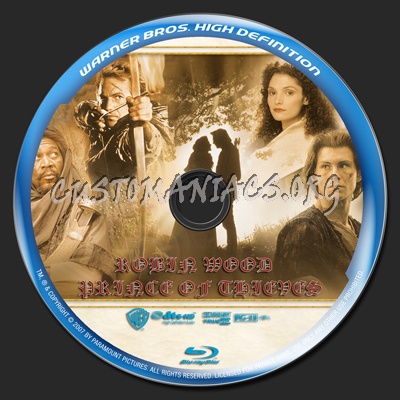 Robin Hood Prince of Thieves blu-ray label