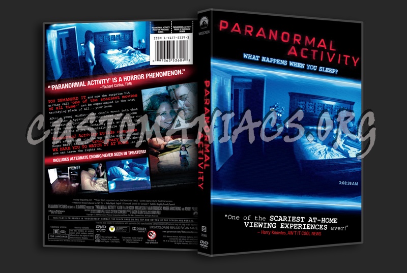 Paranormal Activity dvd cover