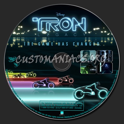 Tron Legacy dvd label