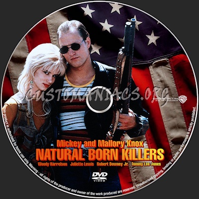 Natural Born Killers dvd label