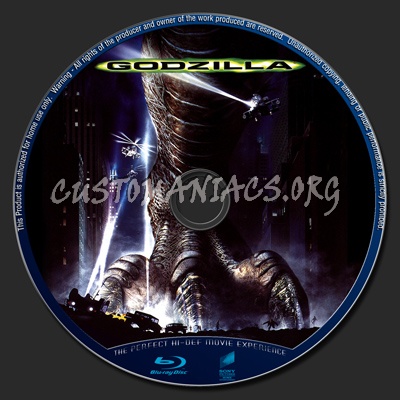 Godzilla (1998) blu-ray label
