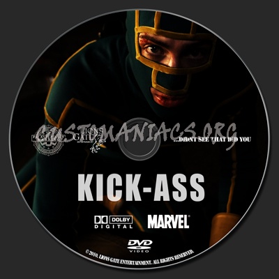 Kick-Ass dvd label