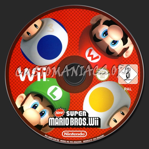 Super Mario Bros. dvd label
