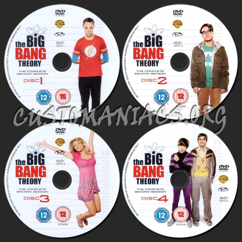 The Big Bang Theory Season 2 dvd label