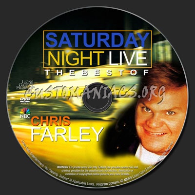 Saturday Night Live Best of Chris Farley dvd label
