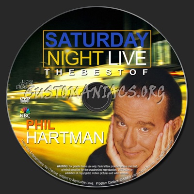 Saturday Night Live Best of Phil Hartman dvd label