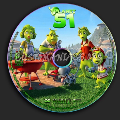 Planet 51 dvd label