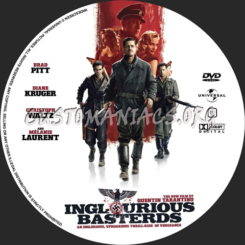 Inglourious Basterds dvd label