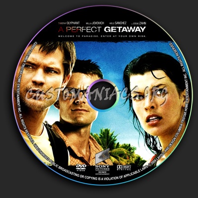 A Perfect Getaway dvd label