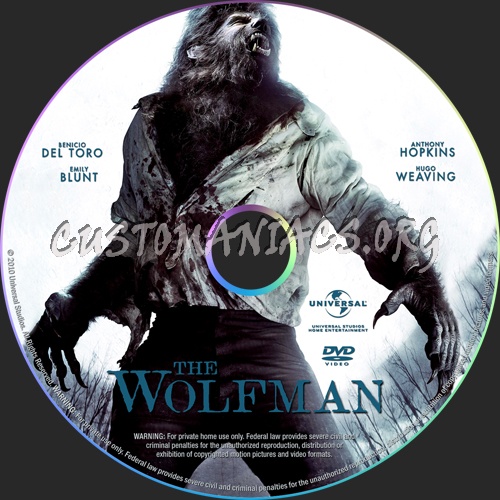 The Wolfman dvd label