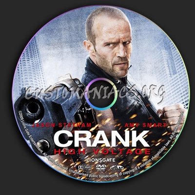 Crank 2 High Voltage dvd label