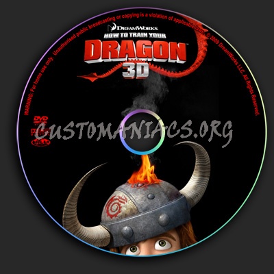 How to Train Your Dragon dvd label